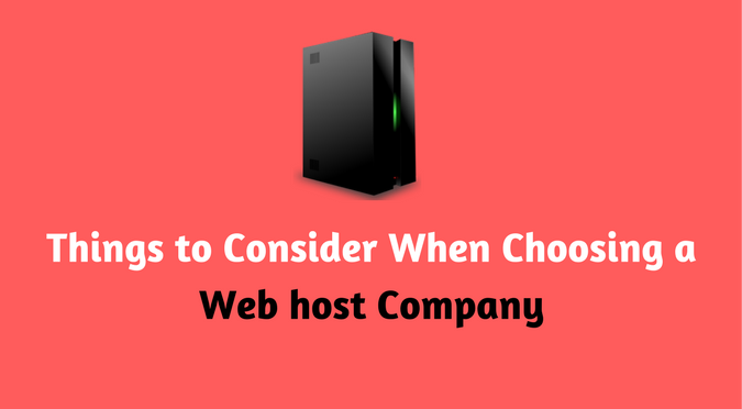 Choosing a Web Host Company Provider